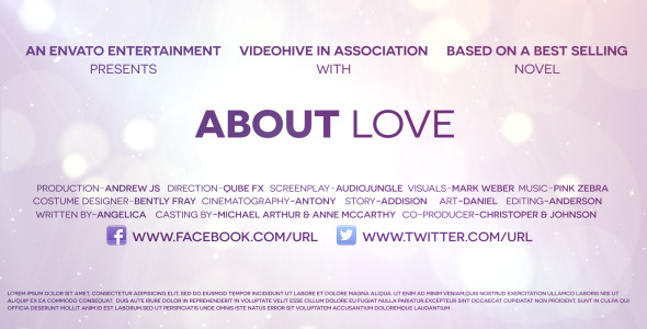 About Love Trailer - VideoHive 8463377