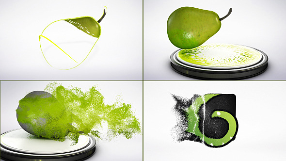 Pear Particles Logo Reveal