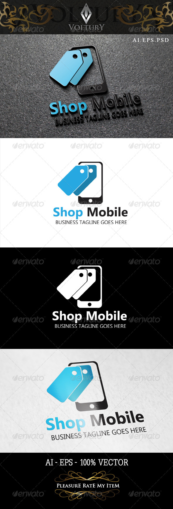Shop Mobile Logo - Symbols Logo Templates
