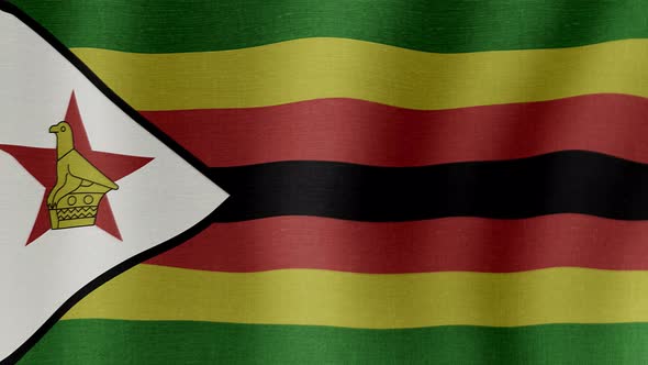 The National Flag of Zimbabwe