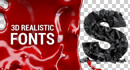 Realistic 3D Fonts