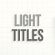 Light titles - VideoHive Item for Sale