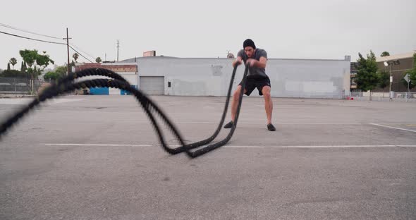 Athletic Male Workout Crossfit Slow-Motion alt