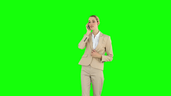 Angry Businesswoman Talking On The Phone 1