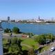 Establishing Aerial Bird Eye View Shot of Riga Riga Skyline Latvia - VideoHive Item for Sale