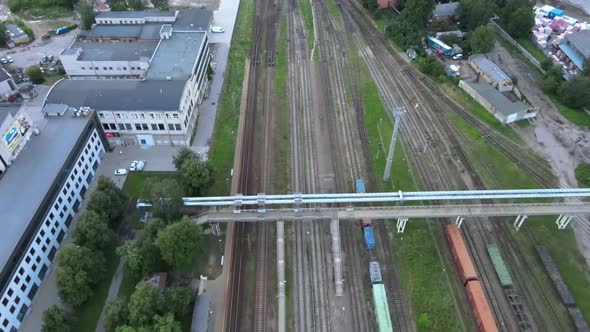 Industrial zone with railway alt