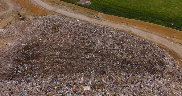 Large Garbage Mountain a City Dump