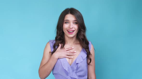 Pleased Woman Meme Expression Nice Compliment alt