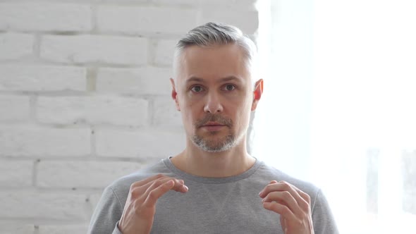 Confused Scared Middle Aged Man, Afraid alt