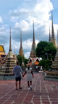 Wat Pho the Temple of the Reclining Buddha the Royal Temple in Capital City Bangkok Thailand alt