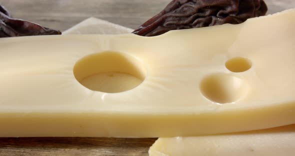 Swiss Emmental and Raclette cheese