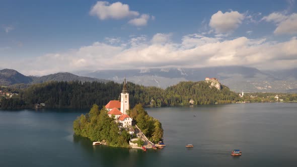 Time lapse of lake Bled, Slovenia