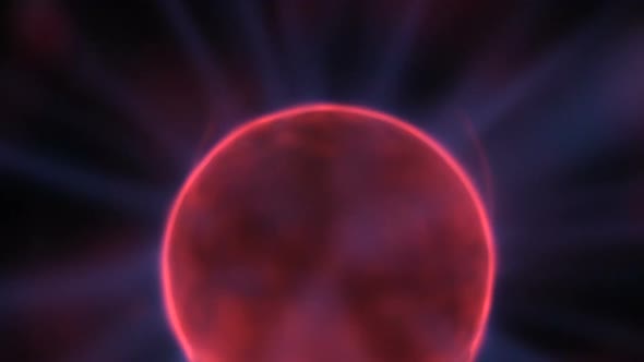 Lightning Plasma Ball on Black alt