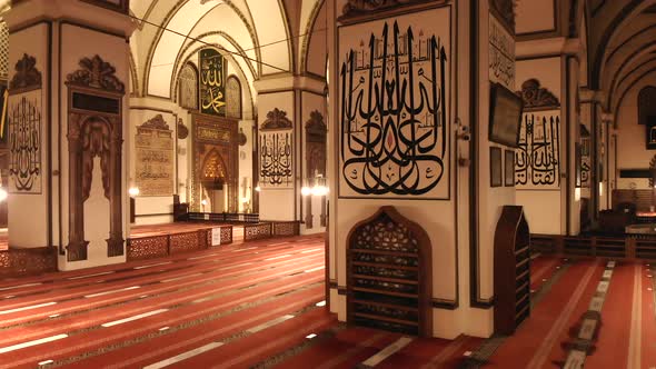 Interior of World's Most Beautiful Giant Historic Great Mosque
