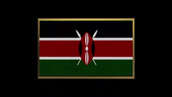 Kenya 3D Flag