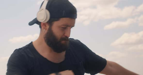 Young Musician Enjoys Music alt