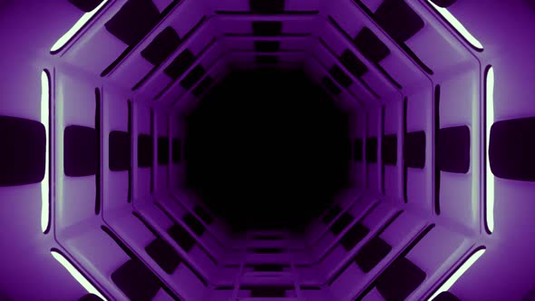 Purple Spaceship Interior Zoom Vj Loop Background