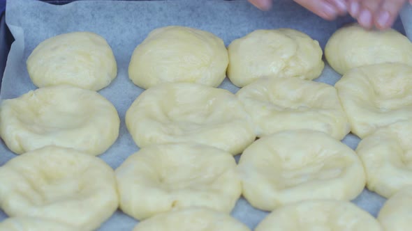 Preparing Homemade Sweet Buns Dough alt