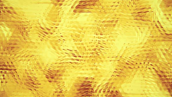 Yellow Wavy Abstract Pattern
