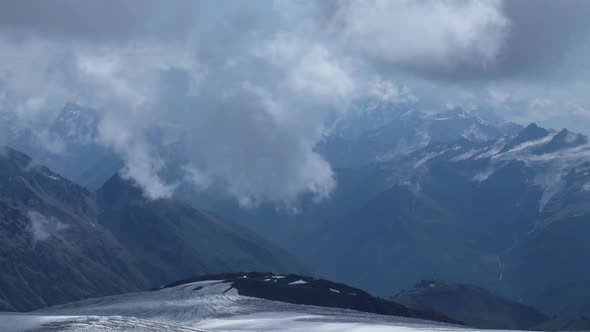 Clouds on Mountain Elbrus 4