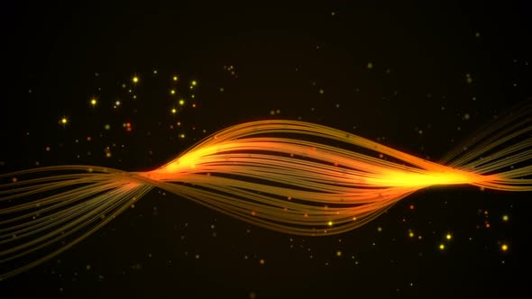Abstract Gold Stream Background Loop