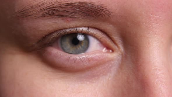 Extreme closeup of woman's eye