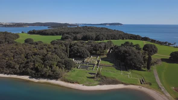 Ancient Roman Ruins on Brijuni Island, Croatia alt
