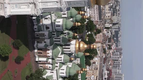 Kyiv. Ukraine: Saint Sophia's Cathedral in Kyiv Vertical video alt