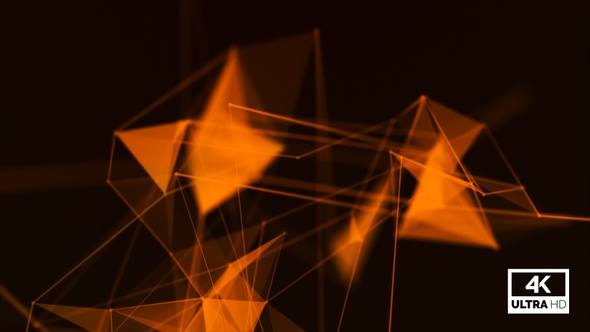 Golden Plexus Triangle Background Looped V1 alt