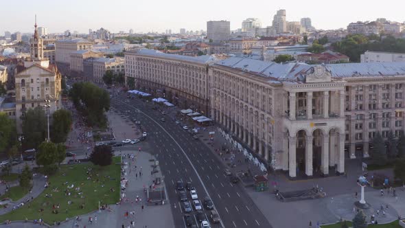 Top View of the Main Square of Kiev alt