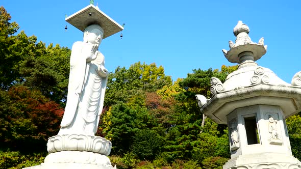 Bongeunsa temple on South Korea alt