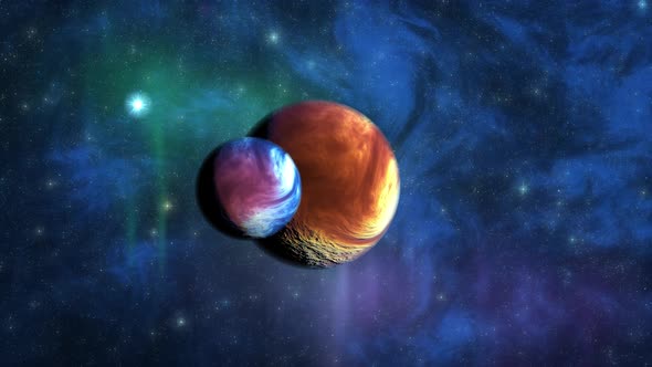 3d planet stars and space alt