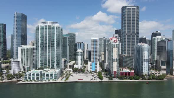 Downtown Miami Florida USA Modern Waterfront Buildings and Skyscrapers alt
