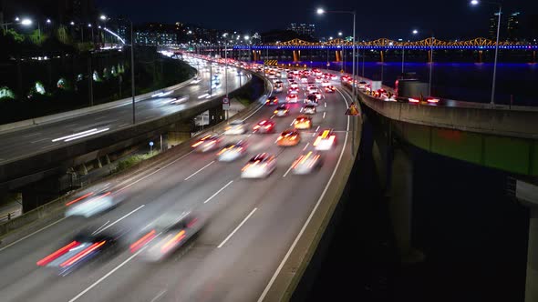 Night Road Traffic alt