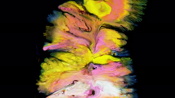 Abstract Chemical Reaction Acrylic Hand Painted Background alt