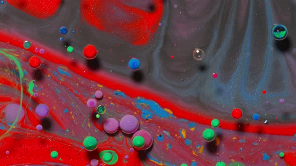 Colorful Red Gray Bubbles Surface Wallpaper Themes Background Multicolor Space Universe Concept alt