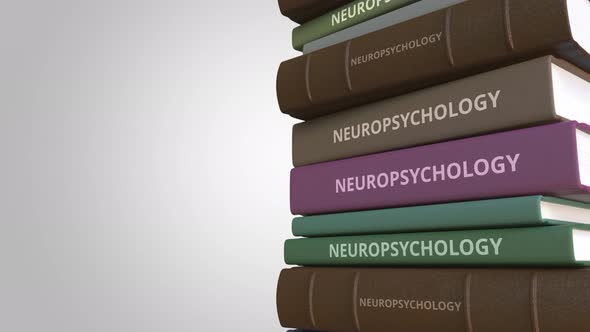 NEUROPSYCHOLOGY Title on the Stack of Books alt