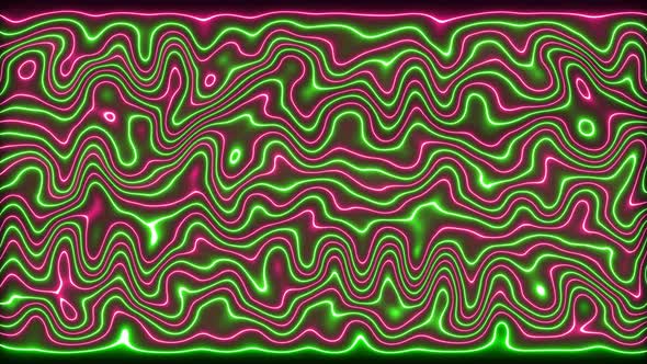 neon line wave background animation. Vd 2084