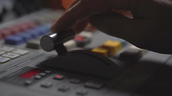 Broadcast Tv Studio Production - Vision Switcher Studio Director broadcast video mixer operation alt