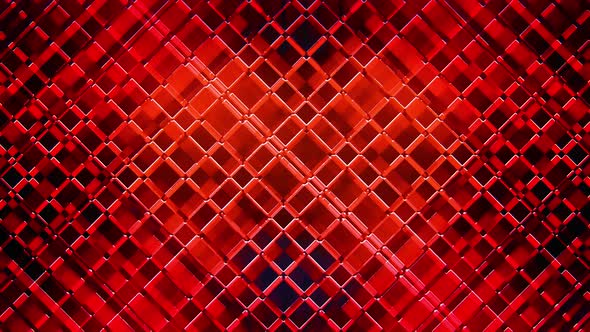 VJ Red Neon Grid