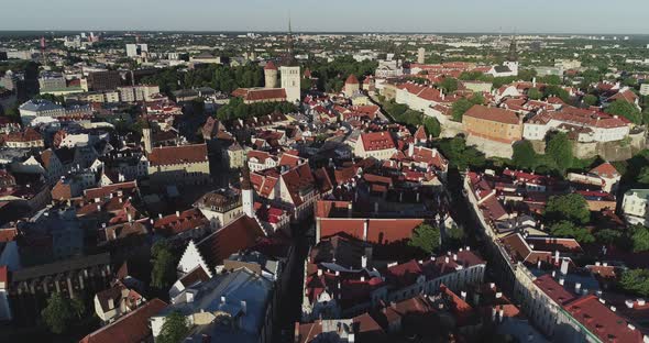 Air View of Tallinn Old Town 2