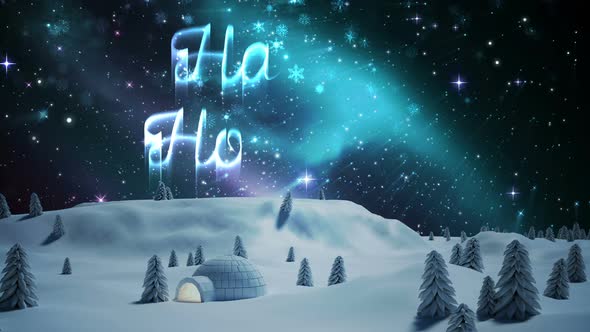 Illustration of christmas greeting with happy holidays message alt