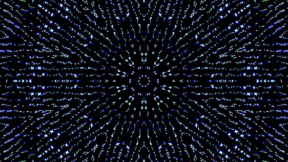 Abstract blue background 3D liquid lines in a multicolor