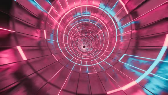 Loop Of Sci-Fi Tunnel