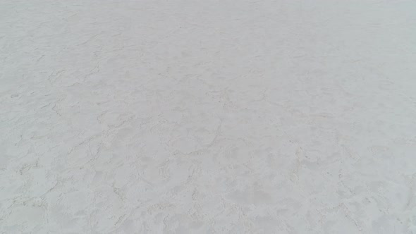 Aerial view of salt in Badwater Basin alt