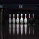 bowling strike in slow motion