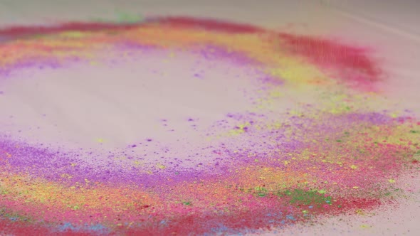 The Dust Was Sprinkled On The Ground And Spun Around. alt