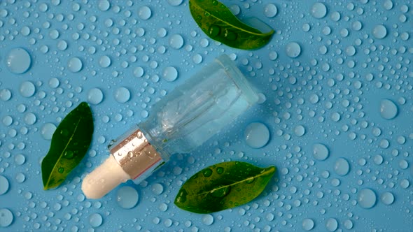 Hyaluronic Acid on a Background with Water Drops alt