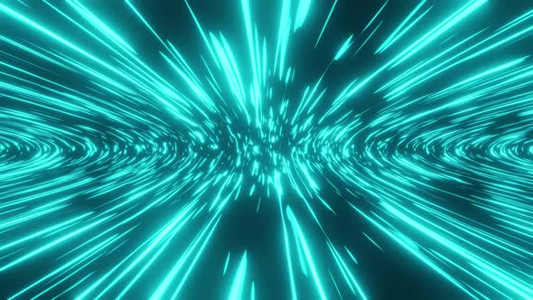 Blue Space Journey Vj Loop 4K alt