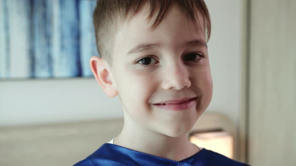 Child Boy Superhero Portrait Face alt